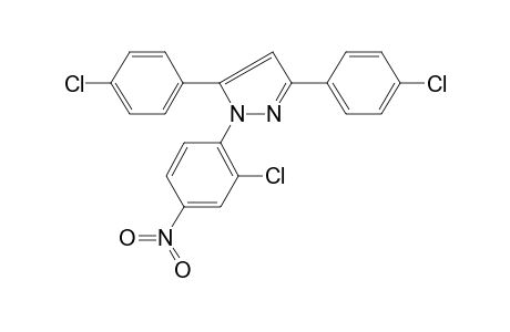 1-(2-Chloranyl-4-nitro-phenyl)-3,5-bis(4-chlorophenyl)pyrazole