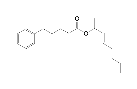 5-Phenylvaleric acid, oct-3-en-2-yl ester