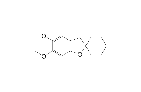 6-methoxyspiro[3H-1-benzofuran-2,1'-cyclohexane]-5-ol
