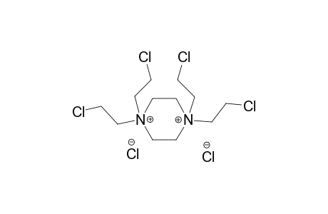 Piperazine-1,4-diium, 1,1,4,4-tetra(2-chloroethyl)-, dichloride-