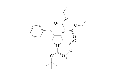 Diethyl (2R,4R)-N-(tert-butoxycarbonyl)-4-benzyl-2-(ethoxycarbonyl)pyrrolidin-3-ylidene]malonate