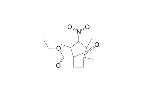 Bicyclo[3.2.1]octane-1-carboxylic acid, 2,4,5-trimethyl-3-nitro-8-oxo-, ethyl ester, (2-endo,3-exo,4-exo)-(.+-.)-