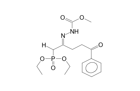 1-PHENYL-5-DIETHOXYPHOSPHORYL-1,4-PENTADIONE, 4-(N-METHOXYCARBONYL)HYDRAZONE