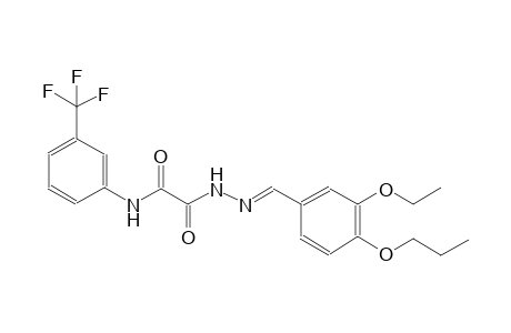 2-[(2E)-2-(3-ethoxy-4-propoxybenzylidene)hydrazino]-2-oxo-N-[3-(trifluoromethyl)phenyl]acetamide