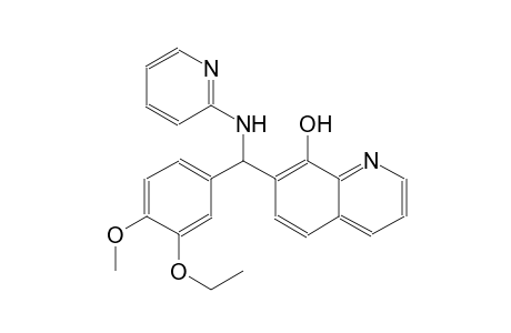 7-[(3-ethoxy-4-methoxyphenyl)(2-pyridinylamino)methyl]-8-quinolinol