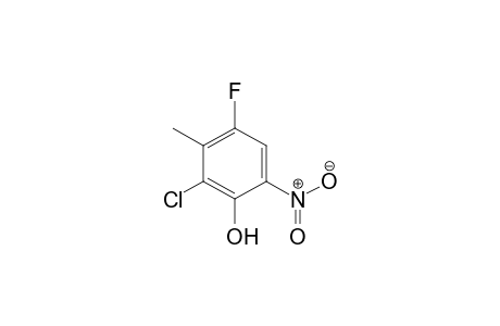 Phenol, 2-chloro-4-fluoro-3-methyl-6-nitro-