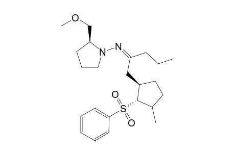 (+)-(2S,1"R,2"S)-2-(Methoxymethyl-1-[ 1'-{3"-methyl-1"-[2"'-phenylsulfonyl)cyclopentylmethyl } butylideneamino ] pyrrolidine