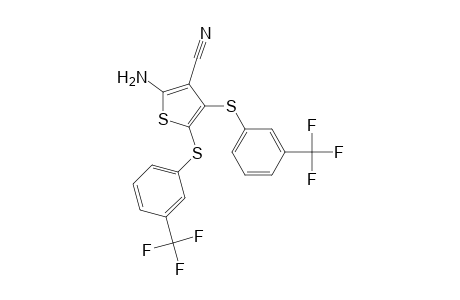 3-Thiophenecarbonitrile, 2-amino-4,5-bis[[3-(trifluoromethyl)phenyl]thio]-