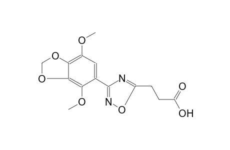 1,2,4-oxadiazole-5-propanoic acid, 3-(4,7-dimethoxy-1,3-benzodioxol-5-yl)-
