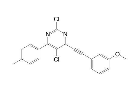 2,5-Dichloro-4-[(3-methoxyphenyl)ethynyl]-6-(p-tolyl)pyrimidine