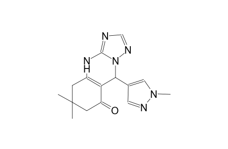 6,6-dimethyl-9-(1-methyl-1H-pyrazol-4-yl)-5,6,7,9-tetrahydro[1,2,4]triazolo[5,1-b]quinazolin-8(4H)-one