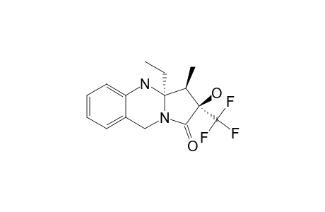 (2R*,3R*,3AR*)-3A-ETHYL-2-HYDROXY-3-METHYL-2-(TRIFLUOROMETHYL)-3,3A,4,9-TETRAHYDROPYRROLO-[2,1-B]-QUINAZOLIN-1(2H)-ONE