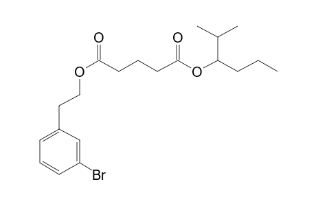 Glutaric acid, 2-(3-bromophenyl)ethyl 2-methylhex-3-yl ester