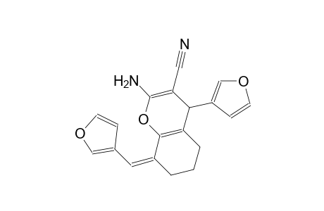 (8Z)-2-amino-4-(3-furyl)-8-(3-furylmethylene)-5,6,7,8-tetrahydro-4H-chromene-3-carbonitrile