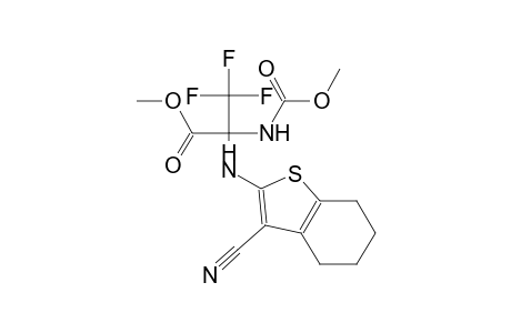 alanine, N-(3-cyano-4,5,6,7-tetrahydrobenzo[b]thien-2-yl)-3,3,3-trifluoro-2-[(methoxycarbonyl)amino]-, methyl ester