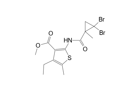 methyl 2-{[(2,2-dibromo-1-methylcyclopropyl)carbonyl]amino}-4-ethyl-5-methyl-3-thiophenecarboxylate