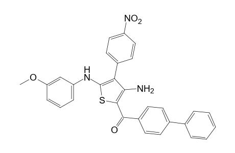 3-amino-5-(m-anisidino)-4-(p-nitrophenyl)-2-thienyl 4-biphenylyl ketone