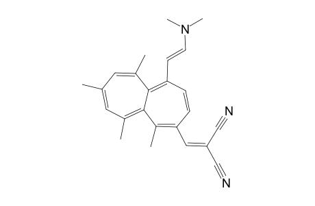 2-{{1-[(1E)-2-(Dimethylamino)ethenyl]-5,6,8,10-tetramethylheptalen-4-yl}methylene}propanedinitrile