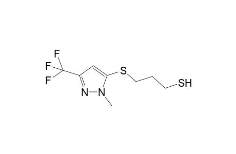 3-[2-methyl-5-(trifluoromethyl)pyrazol-3-yl]sulfanylpropane-1-thiol