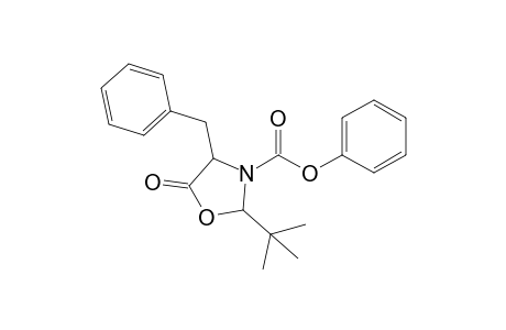 2-(t-Butyl)-3-[(phenyloxy)carbonyl]-4-benzyl-1,3-oxazolidin-5-one