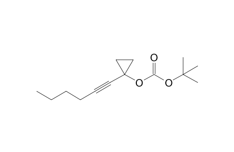 tert-Butyl 1-(hex-1-ynyl)cyclopropyl carbonate