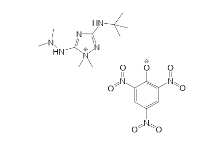 3-(tert-Butylamino)-5-(2,2-dimethylhydrazino)-1,1-dimethyl-1H,1,2,4-triazolinum inner salt with 2,4,6-trinitrophenol