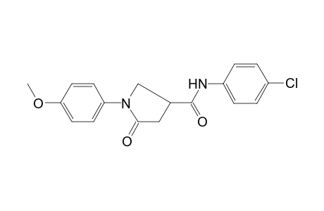 Pyrrolidine-3-carboxamide, N-(4-chlorophenyl)-1-(4-methoxyphenyl)-5-oxo-