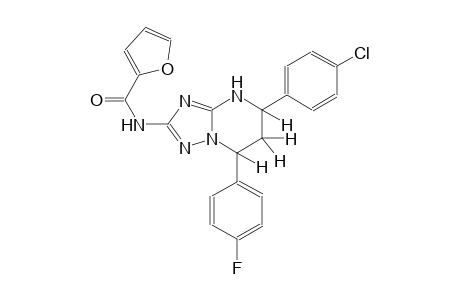 N-[5-(4-chlorophenyl)-7-(4-fluorophenyl)-4,5,6,7-tetrahydro[1,2,4]triazolo[1,5-a]pyrimidin-2-yl]-2-furamide
