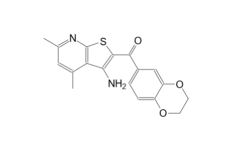 methanone, (3-amino-4,6-dimethylthieno[2,3-b]pyridin-2-yl)(2,3-dihydro-1,4-benzodioxin-6-yl)-