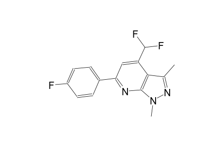 4-(difluoromethyl)-6-(4-fluorophenyl)-1,3-dimethyl-1H-pyrazolo[3,4-b]pyridine