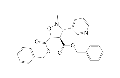 Dibenzyl[2RS-(3.alpha.,4.beta.,5.alpha.)]-2-methyl-3-(3'-pyridinyl)-isoxazolidine-4,5-dicarboxylate