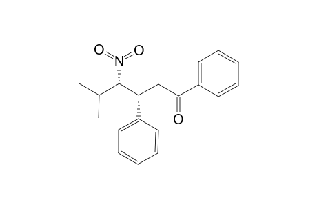 (3R,4S)-5-Methyl-4-nitro-1,3-diphenyl-hexan-1-one