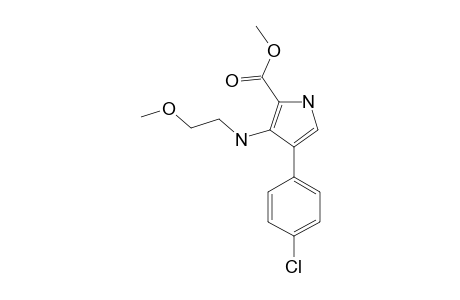 methyl 4-(4-chlorophenyl)-3-(2-methoxyethylamino)-1H-pyrrole-2-carboxylate