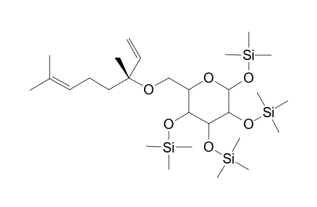 .beta.-[(R)-linalyl]-D-glucopyranoside-tetrakis(trimethylsilyl)-ether