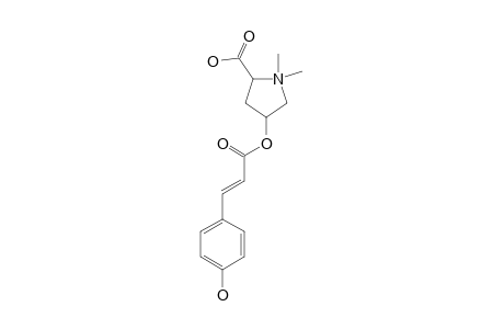 (2-S,4-R)-2-CARBOXY-4-(E)-PARA-COUMAROYLOXY-1,1-DIMETHYLPYRROLIDINIUM_INNER_SALT
