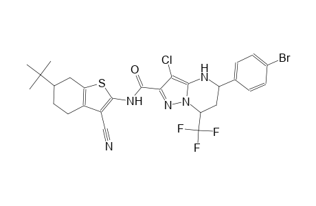 5-(4-bromophenyl)-N-(6-tert-butyl-3-cyano-4,5,6,7-tetrahydro-1-benzothien-2-yl)-3-chloro-7-(trifluoromethyl)-4,5,6,7-tetrahydropyrazolo[1,5-a]pyrimidine-2-carboxamide