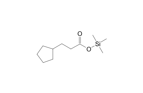 Cyclopentanpropionic acid TMS