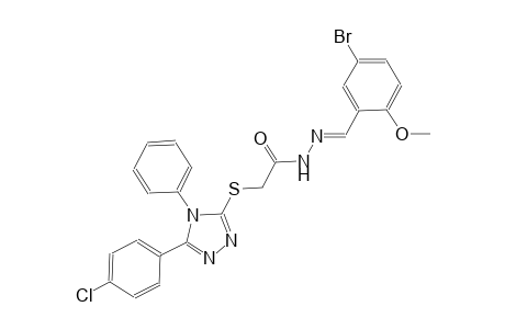 N'-[(E)-(5-bromo-2-methoxyphenyl)methylidene]-2-{[5-(4-chlorophenyl)-4-phenyl-4H-1,2,4-triazol-3-yl]sulfanyl}acetohydrazide