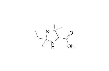 2-Ethyl-2,5,5-trimethyl-1,3-thiazolidine-4-carboxylic acid