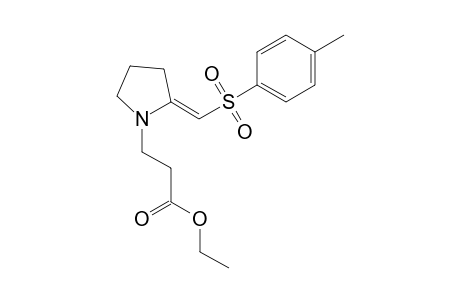 Ethyl 3-{2'-(p-methylphenylsulfonyl)methylene]-pyrrolidin-1'-yl)propanoate
