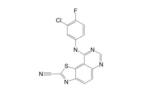 9-(3-CHLORO-4-FLUOROPHENYLAMINO)-THIAZOLO-[5,4-F]-QUINAZOLINE-2-CARBOXIMIDAMIDE