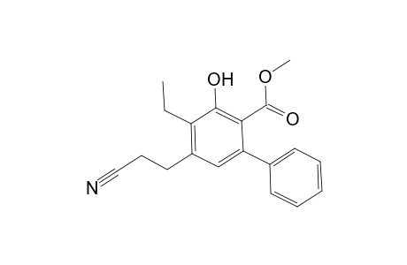 Methyl 5-(2-Cyanoethyl)-4-ethyl-3-hydroxy-1,1'-biphenyl-2-carboxylate
