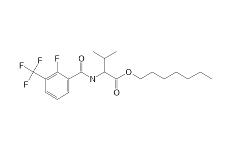 L-Valine, N-(2-fluoro-3-trifluoromethylbenzoyl)-, heptyl ester