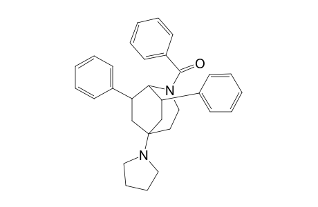 2-Benzoyl-5-pyrrolidino-7,8-diphenyl-2-azabicyclo[3.2.2]nonane