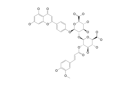 4'-O-[2'-O-E-FERULOYL-O-BETA-D-GLUCURONOPYRANOSYL-(1->2)-O-BETA-D-GLUCURONOPYRANOSIDE]-APIGENIN