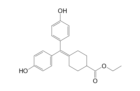 Ethyl 4-[bis(p-hydroxyphenyl)methylene]cyclohexane-1-carboxylate