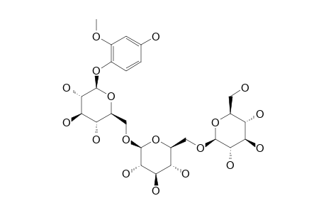 4-HYDROXY-2-METHOXYPHENYL_BETA-D-GLUCOPYRANSYL-(1->6)-BETA-D-GLUCOPYRANOSYL-(1->6)-BETA-D-GLUCOPYRANOSIDE