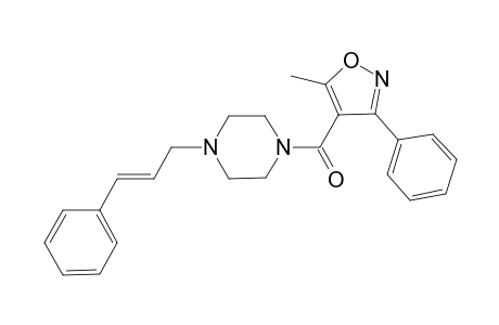 (5-Methyl-3-phenylisoxazol-4-yl)[4-(3-phenylallyl)piperazin-1-yl]methanone
