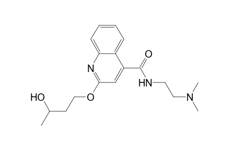 2-(3-Hydroxybutoxy)-n-(2-(dimethylamino)ethyl)-4-quinolinecarboxamide