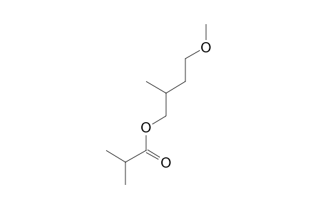 Isobutyric acid, 4-methoxy-2-methylbutyl ester